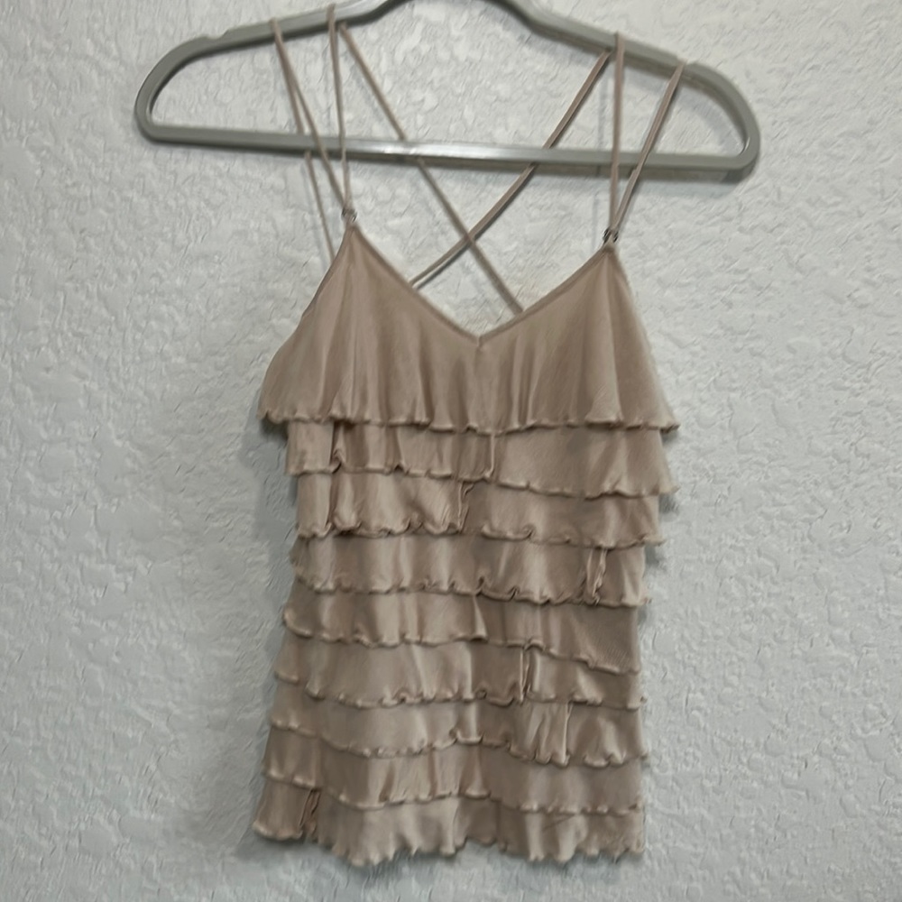 Express ruffle tank top